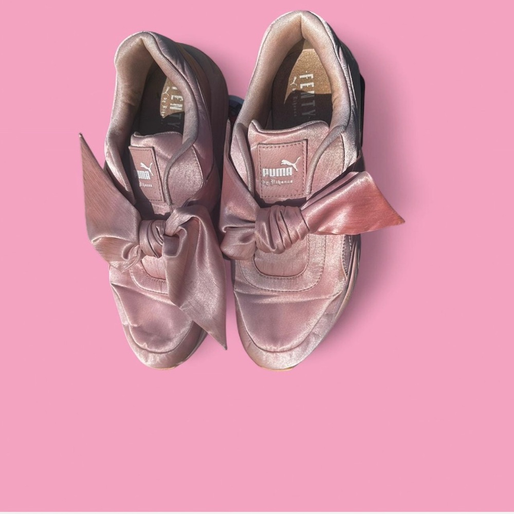 Puma Women's Blush Satin Bow Sneakers